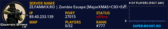ZE.FANMIX.RO | Zombie Escape [MajorXMAS+CSO+Events!]