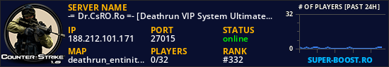 -= Dr.CsRO.Ro =- [Deathrun VIP System Ultimate] # SINCE 2014