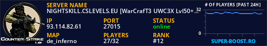 NIGHTSKILL.CSLEVELS.EU [WarCrafT3 UWC3X Lvl50+CSDM VIP FREE]