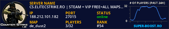 CS.ELITECSTRIKE.RO | STEAM = VIP FREE=ALL MAPS |