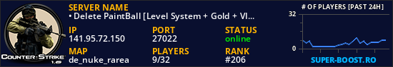 • Delete PaintBall [Level System + Gold + VIP]