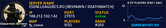 CSDM.LEAGUECS.RO [RESPAWN / DEATHMATCH]