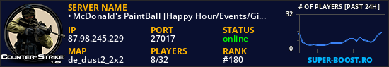• McDonald's PaintBall [Happy Hour/Events/Giveaways V.3]