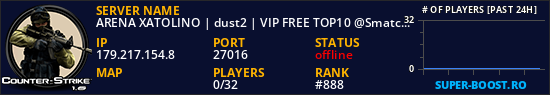 ARENA XATOLINO | dust2 | VIP FREE TOP10 @SmatchBR