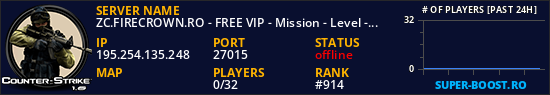ZC.FIRECROWN.RO - FREE VIP - Mission - Level - Coins - XP