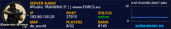 #Public TRAINING !!! || www.FORCS.eu