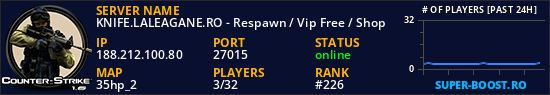 KNIFE.LALEAGANE.RO - Respawn / Vip Free / Shop