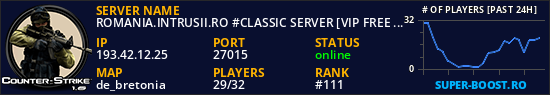 ROMANIA.INTRUSII.RO #CLASSIC SERVER [VIP FREE 23-11]
