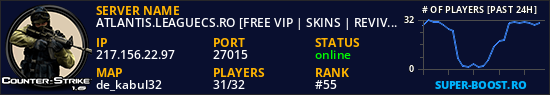 ATLANTIS.LEAGUECS.RO [FREE VIP | SKINS | REVIVE]