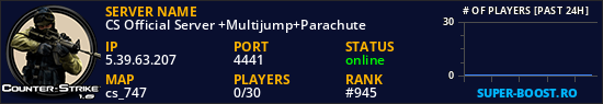 CS Official Server +Multijump+Parachute