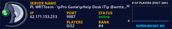 PL WRTTeam - \pPro Game\pHelp Desk IT\p @wrtteam.pl