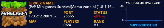 [PvP Minigames Survival]Asmo-zone.pl [1.8-1.16.4]