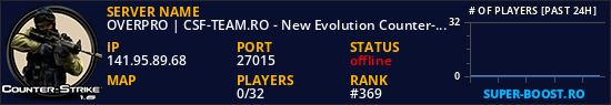 OVERPRO | CSF-TEAM.RO - New Evolution Counter-Strike