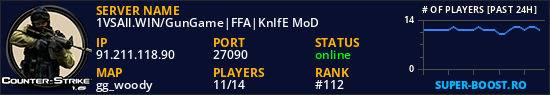 1VSAll.WIN/GunGame|FFA|KnIfE MoD