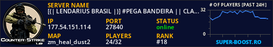 [(| LENDARIUS BRASIL |)] #PEGA BANDEIRA || CLASSICO @BRXGames