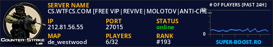 CS.WTFCS.COM [FREE VIP|REVIVE|MOLOTOV|ANTI-CHEAT]