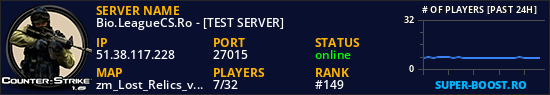 Bio.LeagueCS.Ro - [TEST SERVER]