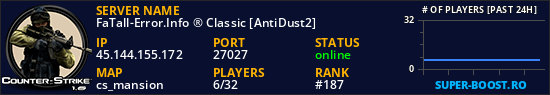 FaTall-Error.Info ® Classic [AntiDust2]