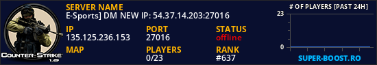 E-Sports] DM NEW IP: 54.37.14.203:27016