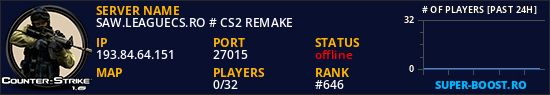 SAW.LEAGUECS.RO # CS2 REMAKE