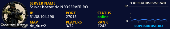 Server hostat de NEOSERVER.RO