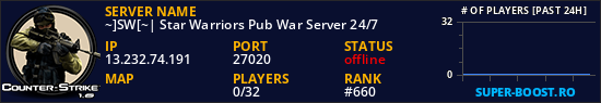~]SW[~| Star Warriors Pub War Server 24/7