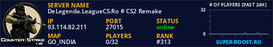 DeLegenda.LeagueCS.Ro # CS2 Remake