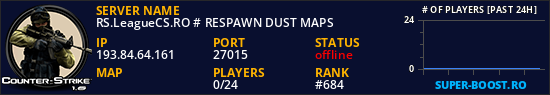 RS.LeagueCS.RO # RESPAWN DUST MAPS