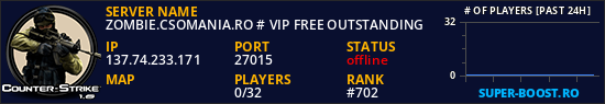 ZOMBIE.CSOMANIA.RO # VIP FREE OUTSTANDING