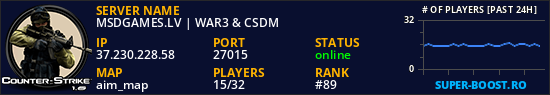 MSDGAMES.LV | WAR3 & CSDM